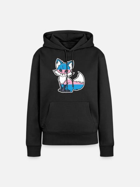 Transgender Trans LGBT Pride - Frauen Premium Bio Hoodie - Schwarz
