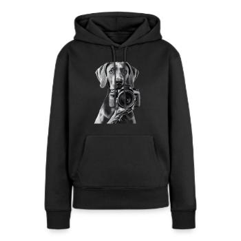 Deutsche Dogge - Frauen Premium Bio Hoodie - Schwarz - Vorne - Julia (174cm)
