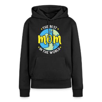 Beste Mama der Welt – Muttertag - Frauen Premium Bio Hoodie - Schwarz - Vorne - Julia (174cm)
