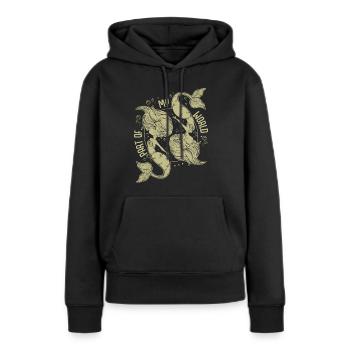 Meerjungfrauen - Frauen Premium Bio Hoodie - Schwarz - Vorne - Julia (174cm)