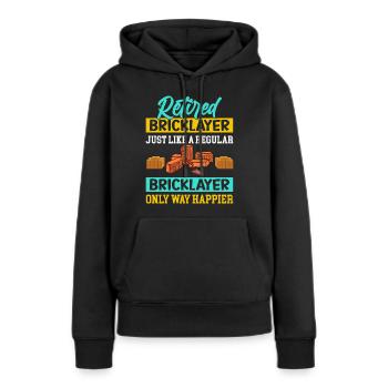 Maurer Maurerwerk Maurer Maurer - Frauen Premium Bio Hoodie - Schwarz - Vorne - Julia (174cm)