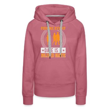 Blindheitsbewusstsein Gesetzlich Blind - Frauen Premium Bio Hoodie - Malve - Vorne - Isabella (175cm)