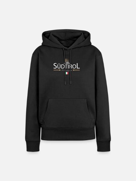 Südtirol Klettern - Frauen Premium Bio Hoodie - Schwarz