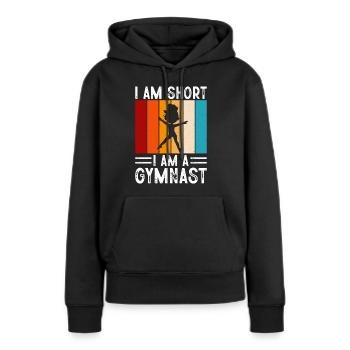 Gymnastik - Frauen Premium Bio Hoodie - Schwarz - Vorne - Julia (174cm)