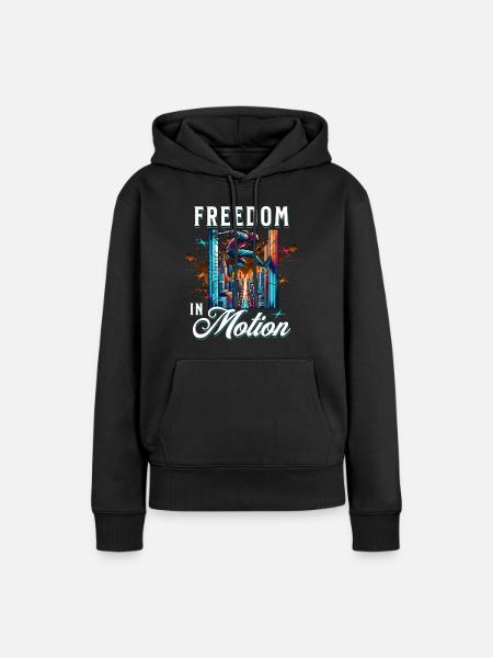 Parkour - Sweat à capuche Premium bio Femme - noir