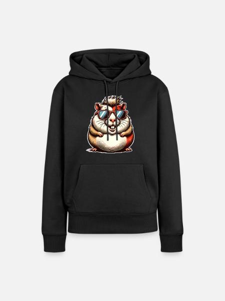 Meerschweinchen - Frauen Premium Bio Hoodie - Schwarz