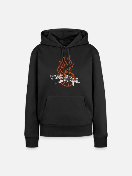 Basketball Basketballer - Frauen Premium Bio Hoodie - Schwarz