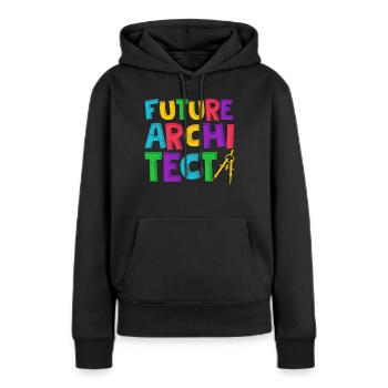 Architekt - Frauen Premium Bio Hoodie - Schwarz - Vorne - Julia (174cm)