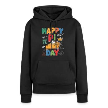 Happy Pi Day - Frauen Premium Bio Hoodie - Schwarz - Vorne - Julia (174cm)