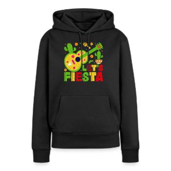 Let's Fiesta - Frauen Premium Bio Hoodie - Schwarz - Vorne - Julia (174cm)