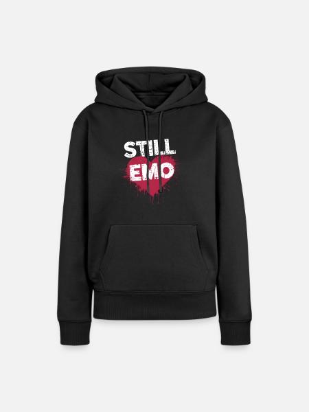 Still Emo! Emo Goth Alternative - Frauen Premium Bio Hoodie - Schwarz