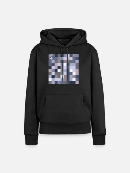 Pi mit Erdkugel - Frauen Premium Bio Hoodie - Schwarz