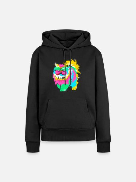 Perser Katze - Frauen Premium Bio Hoodie - Schwarz