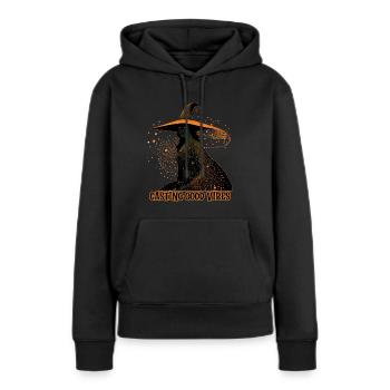 Ambiance de casting de sorcière, Halloween - Sweat à capuche Premium bio Femme - noir - Devant - Julia (174cm)