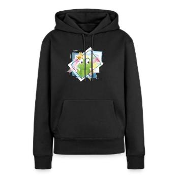 Le roi grenouille de conte de fées est dans la maison - Sweat à capuche Premium bio Femme - noir - Devant - Julia (174cm)