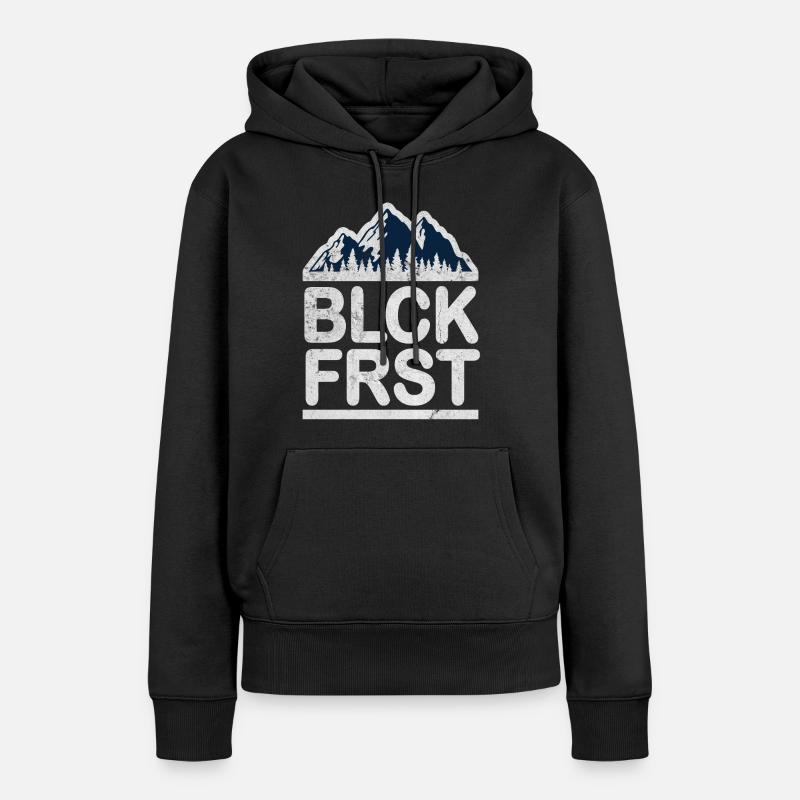 Maison de la Forêt Noire de la Forêt Noire - Sweat à capuche Premium bio Femme - noir