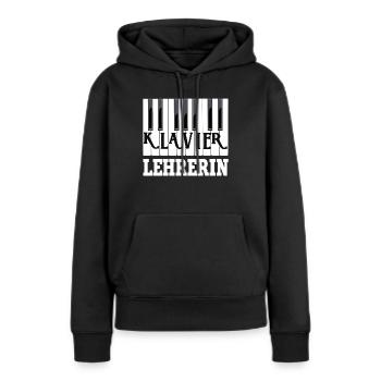 Piano teacher music school gift piano piano - Women’s Premium Organic Hoodie - black - Front - Julia (174cm)