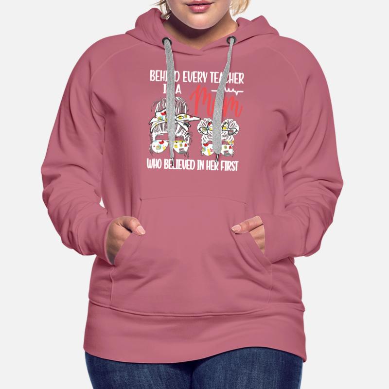Mutter Einer Lehrerin Mama Einer Lehrerin Mutter Frauen Premium Bio Hoodie