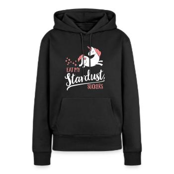 Eat my Stardust, Suckers - Sweat à capuche Premium bio Femme - noir - Devant - Julia (174cm)