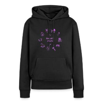 Vollzeit Mami - Frauen Premium Bio Hoodie - Schwarz - Vorne - Julia (174cm)