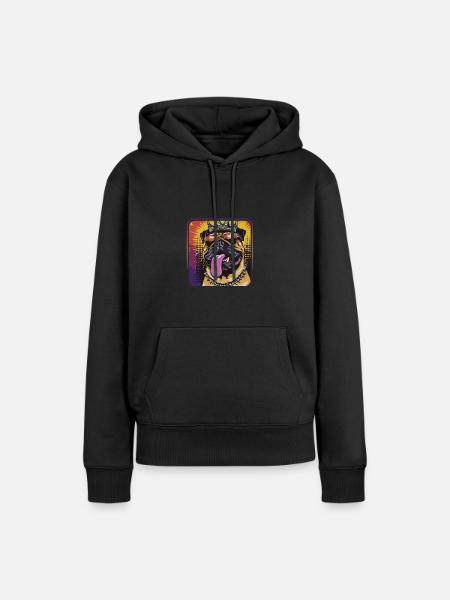 Stubborn Guardian Dog - Women’s Premium Organic Hoodie - black