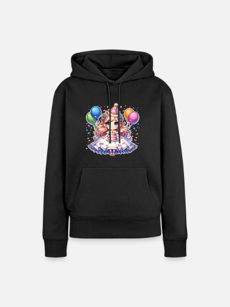 Prinzessin Geburtstag - Frauen Premium Bio Hoodie - Schwarz