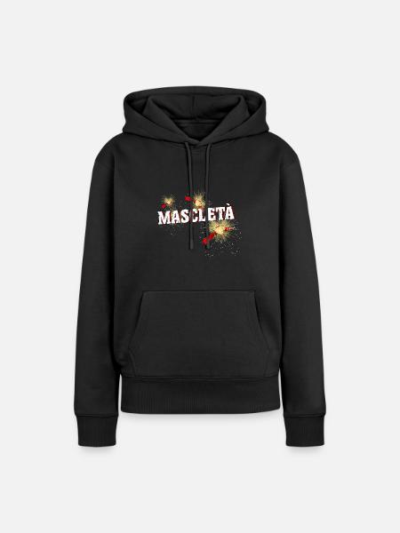 Mascleta Red - Frauen Premium Bio Hoodie - Schwarz