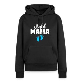 Bald Mama Sohn Baby Mutter - Frauen Premium Bio Hoodie - Schwarz - Vorne - Julia (174cm)