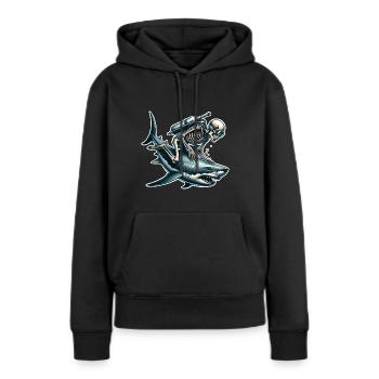 Tauchen Taucher - Frauen Premium Bio Hoodie - Schwarz - Vorne - Julia (174cm)