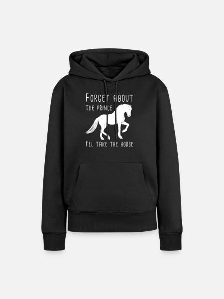 Ik hou van mijn paard cadeau / ontwerp - Vrouwen Premium Bio hoodie - zwart