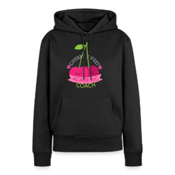 Kirschsüßer akademischer Trainer süße lustige Wortspiel Witze - Frauen Premium Bio Hoodie - Schwarz - Vorne - Julia (174cm)