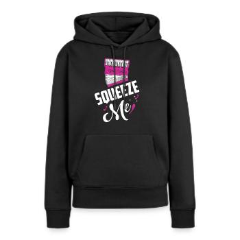 Squeeze Me Music Polka - Frauen Premium Bio Hoodie - Schwarz - Vorne - Julia (174cm)