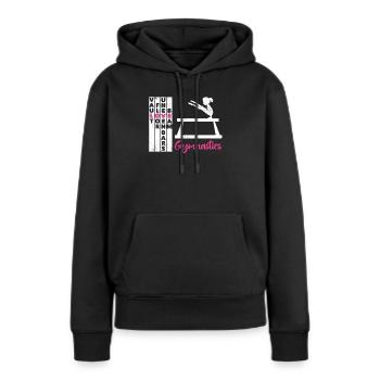 Sprung Boden Stufenbarren Balken Gymnastik Lustig - Frauen Premium Bio Hoodie - Schwarz - Vorne - Julia (174cm)
