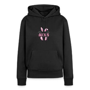 ALEXIS Easter - Frauen Premium Bio Hoodie - Schwarz - Vorne - Julia (174cm)