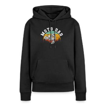 Dirt Bike Motocross Biker Motorrad Outdoor-Fahrer - Frauen Premium Bio Hoodie - Schwarz - Vorne - Julia (174cm)
