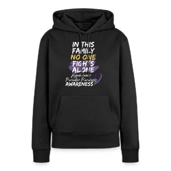 Krieger Hypokaliämische periodische Lähmung Bewusstsein - Frauen Premium Bio Hoodie - Schwarz - Vorne - Julia (174cm)