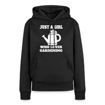 Gärtnerin Garten Mädchen Obstgarten Hobbygärtner - Frauen Premium Bio Hoodie - Schwarz - Vorne - Julia (174cm)