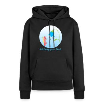 Nazar Böses-Auge-Schutzamulett schmetterling - Frauen Premium Bio Hoodie - Schwarz - Vorne - Julia (174cm)