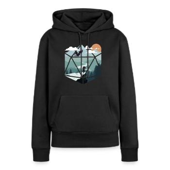 RPG-RPG-Tabletop-Rollenspiele Gamer-Rollenspiel - Frauen Premium Bio Hoodie - Schwarz - Vorne - Julia (174cm)