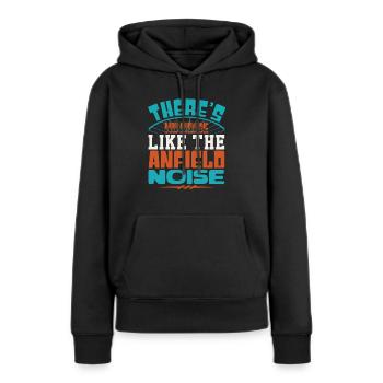 ES GIBT KEINEN LÄRM WIE DEN LÄRM - Frauen Premium Bio Hoodie - Schwarz - Vorne - Julia (174cm)