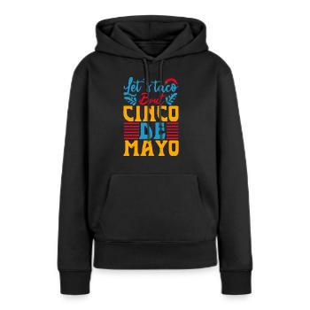LET & TACO BOUT CINCO DE MAYO - Sweat à capuche Premium bio Femme - noir - Devant - Julia (174cm)