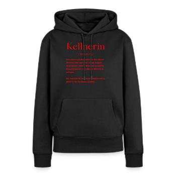 Kellnerin Definition - Frauen Premium Bio Hoodie - Schwarz - Vorne - Julia (174cm)