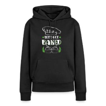 Laissez-vous cuire au four - Sweat à capuche Premium bio Femme - noir - Devant - Julia (174cm)
