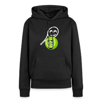 Funny Funny Tennis - Women’s Premium Organic Hoodie - black - Front - Julia (174cm)
