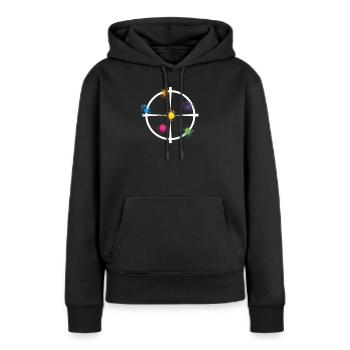 Cool Paintball Lover Target Sports Paintballer - Sweat à capuche Premium bio Femme - noir - Devant - Julia (174cm)