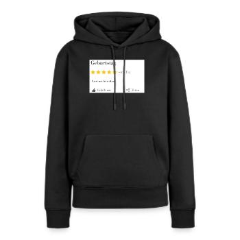 Geburtstag... Lasst uns betrinken! - Frauen Premium Bio Hoodie - Schwarz - Vorne - Julia (174cm)