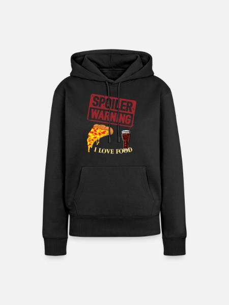 Spoiler Alarm - Frauen Premium Bio Hoodie - Schwarz