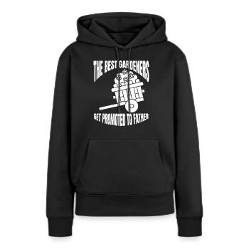 Jardinier, Jardinier Amateur, Cadeau, Verger, Jardin - Sweat à capuche Premium bio Femme - noir - Devant - Julia (174cm)