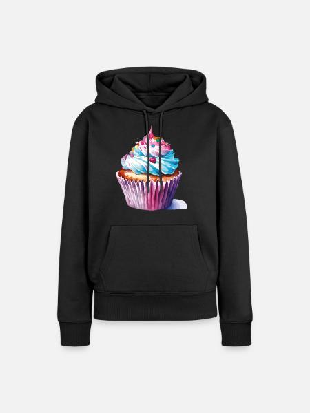 cupcake 2 2 - Frauen Premium Bio Hoodie - Schwarz