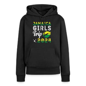Jamaïque Girls Trip 2024 Vacances Fête Vacances - Sweat à capuche Premium bio Femme - noir - Devant - Julia (174cm)